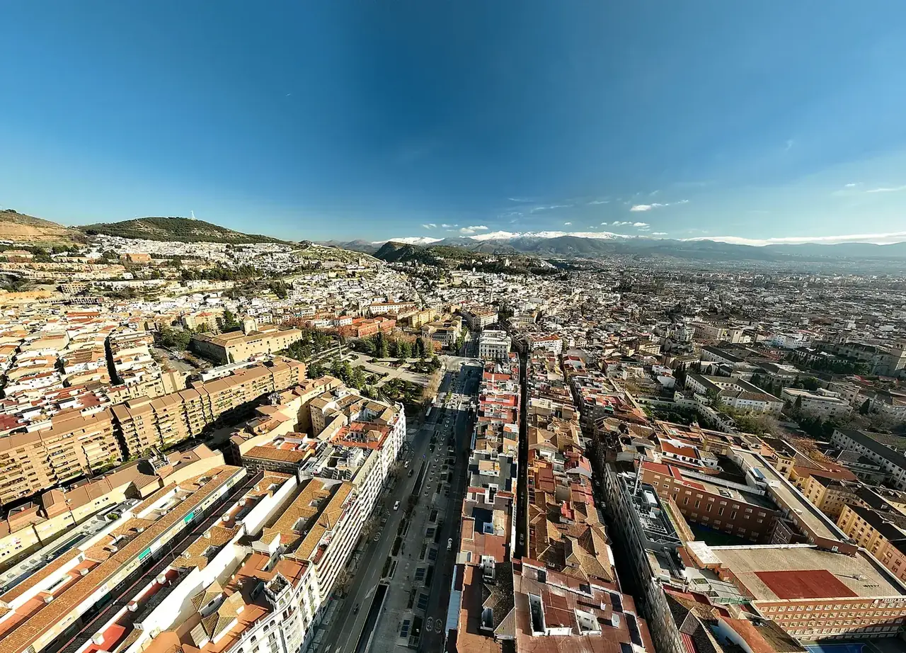 Trabajo aéreo con dron en la provincia de Granada